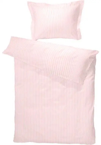 Billede af Junior sengetøj 100x140 cm - Ensfarvet lyserødt sengetøj - sengesæt i 100% Egyptisk Bomuldssatin - Turiform hos Shopdyner.dk